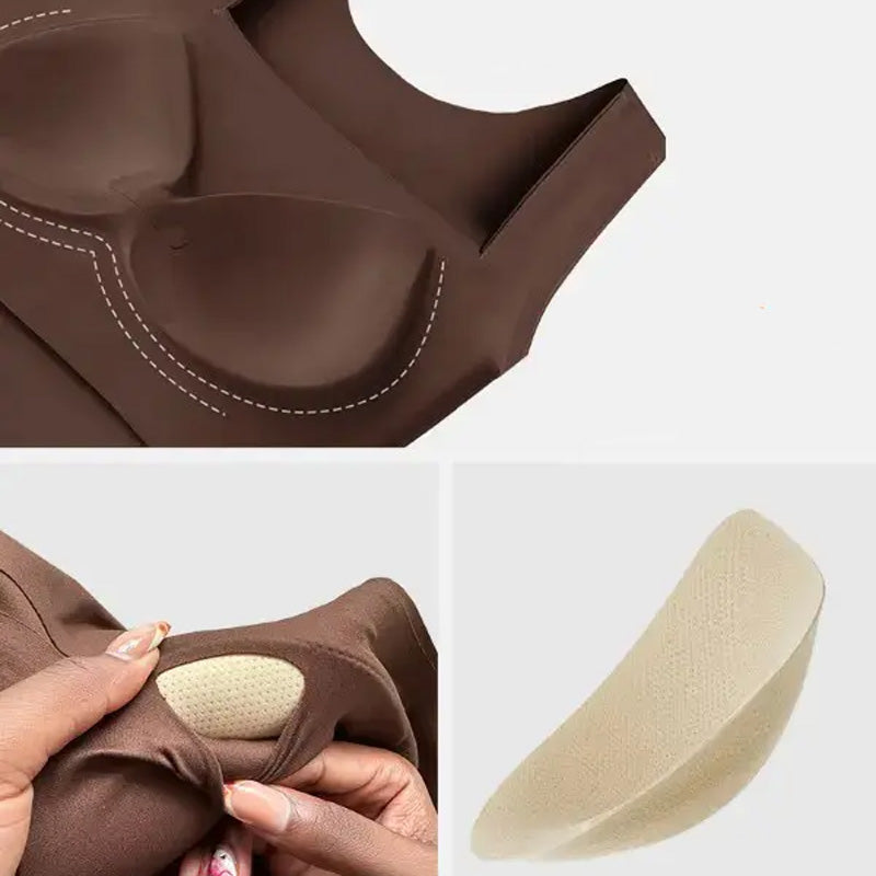 Shaping tank top with built-in bra