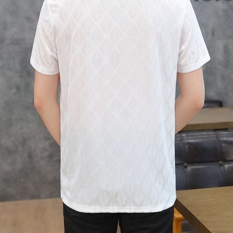 Chèque de diamant pour hommes en relief