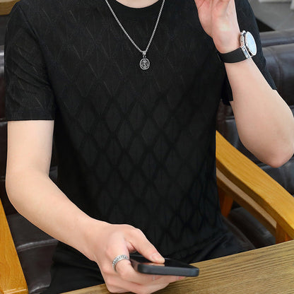 Chèque de diamant pour hommes en relief