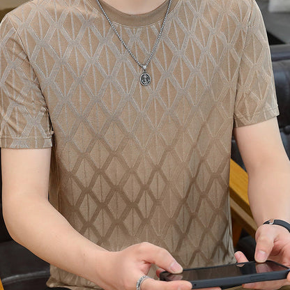 Chèque de diamant pour hommes en relief