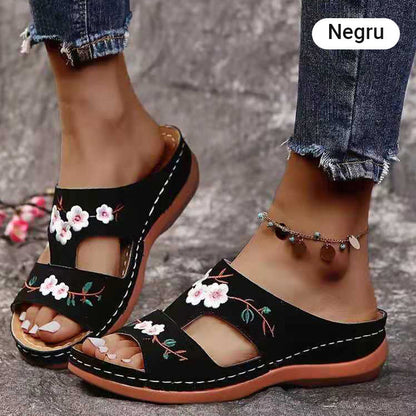 Women's Comfortable Open-Toe Platform Slippers