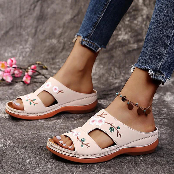 Women's Comfortable Open-Toe Platform Slippers