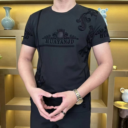 T-shirt à manches courtes à manches courtes et à manches courtes pour hommes décontractées （50% de réduction）