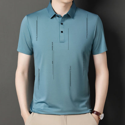 Men's Lapel Thin Short-Sleeve T-Shirt（50% OFF）