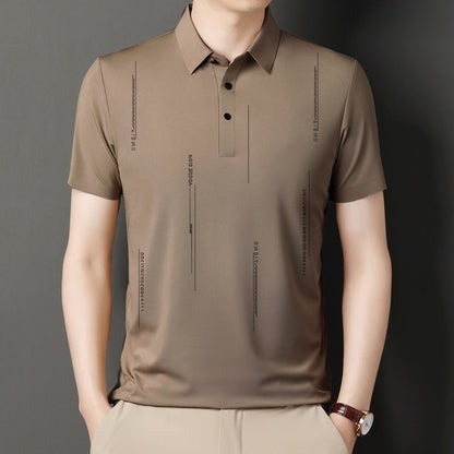 Men's Lapel Thin Short-Sleeve T-Shirt（50% OFF）