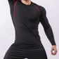 Men's Casual Long Sleeve Tight Fit Quick Dry Fitness Top