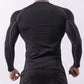 Men's Casual Long Sleeve Tight Fit Quick Dry Fitness Top