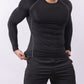 Men's Casual Long Sleeve Tight Fit Quick Dry Fitness Top