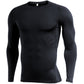 Men's Casual Long Sleeve Tight Fit Quick Dry Fitness Top