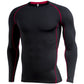 Men's Casual Long Sleeve Tight Fit Quick Dry Fitness Top