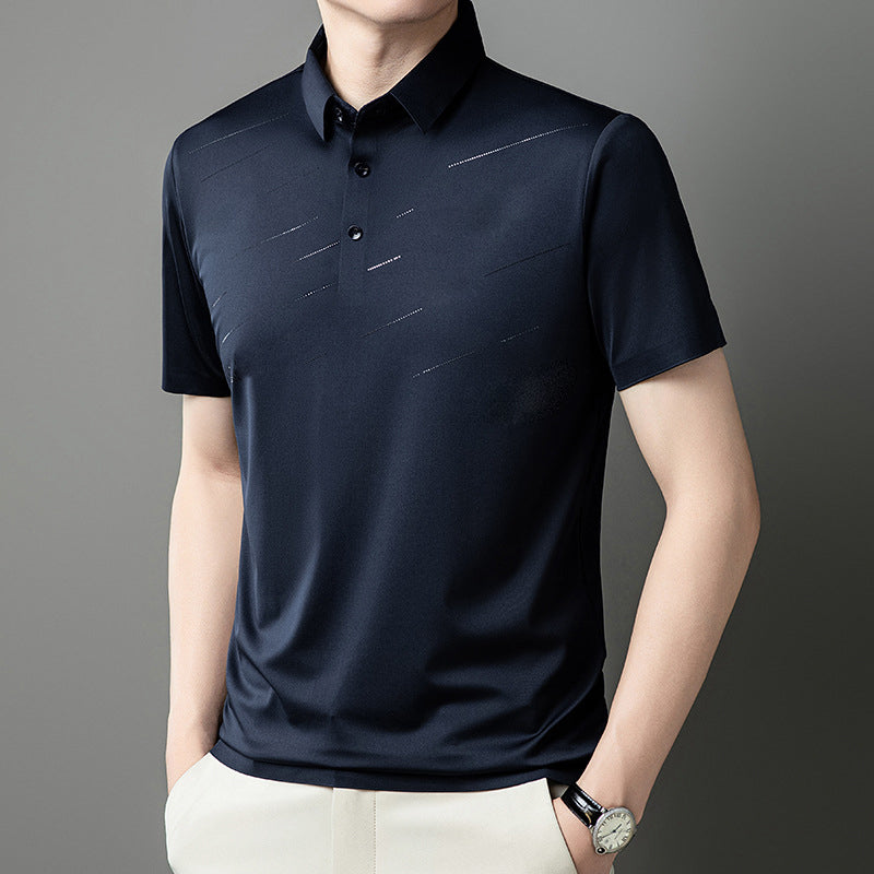 Men's Ice Silk Lapel Shirt