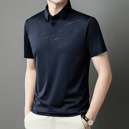 Men's Ice Silk Lapel Shirt