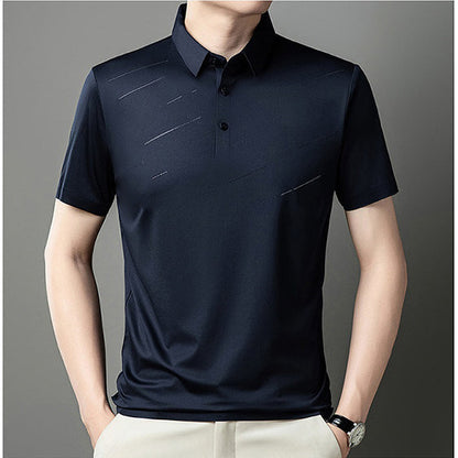 Men's Ice Silk Lapel Shirt