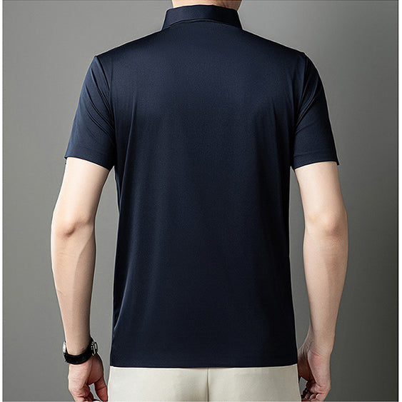 Men's Ice Silk Lapel Shirt