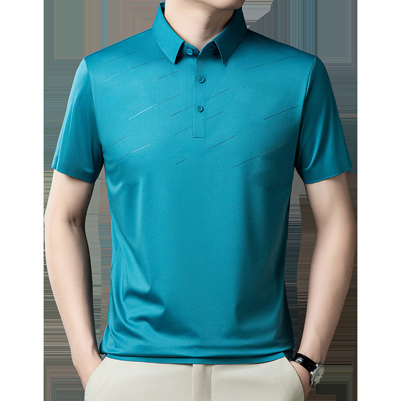 Men's Ice Silk Lapel Shirt