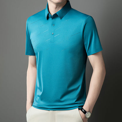 Men's Ice Silk Lapel Shirt