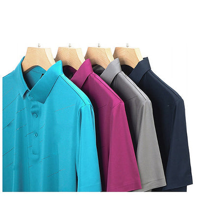 Men's Ice Silk Lapel Shirt