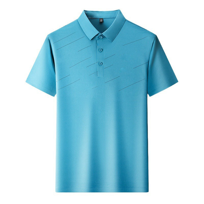 Men's Ice Silk Lapel Shirt