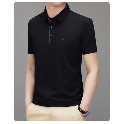 ❄️Men's Ice Silk Breathable Lapel Short Sleeve Shirt✨
