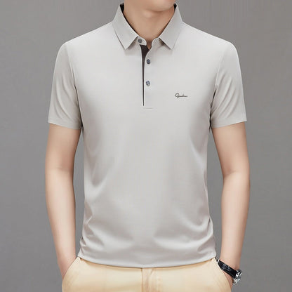 ❄️Men's Ice Silk Breathable Lapel Short Sleeve Shirt✨