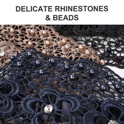 🌞Summer Sale 50% OFF🔥Plum Blossom Hollow Beaded Wide Headband
