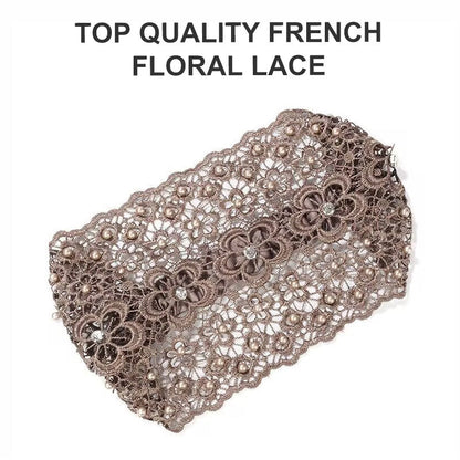 🌞Summer Sale 50% OFF🔥Plum Blossom Hollow Beaded Wide Headband