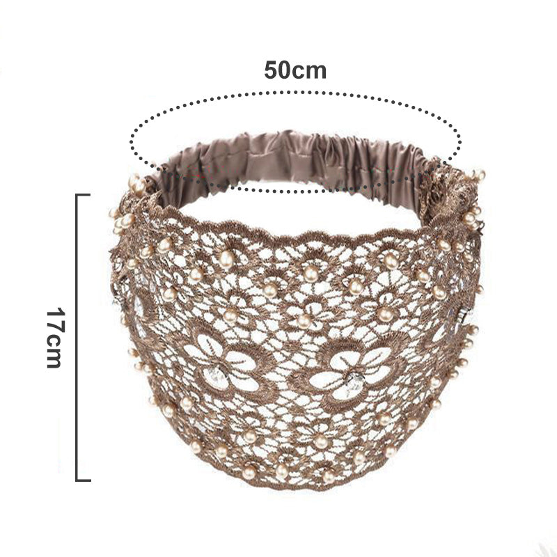🌞Summer Sale 50% OFF🔥Plum Blossom Hollow Beaded Wide Headband