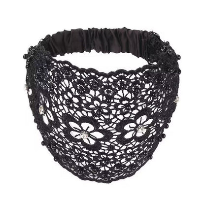 🌞Summer Sale 50% OFF🔥Plum Blossom Hollow Beaded Wide Headband