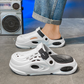 Breathable Dual-Wear Soft Sole Closed-Toe Slippers