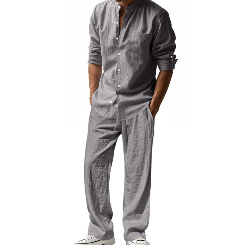 👔 LIMITED-TIME 50% OFF! ✨ Men’s Shirt & Pants Set – Casual, Breathable Linen, Relaxed Fit ✨