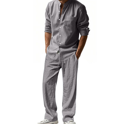 👔 LIMITED-TIME 50% OFF! ✨ Men’s Shirt & Pants Set – Casual, Breathable Linen, Relaxed Fit ✨