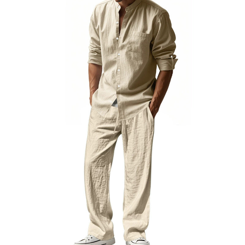 👔 LIMITED-TIME 50% OFF! ✨ Men’s Shirt & Pants Set – Casual, Breathable Linen, Relaxed Fit ✨