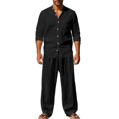 👔 LIMITED-TIME 50% OFF! ✨ Men’s Shirt & Pants Set – Casual, Breathable Linen, Relaxed Fit ✨