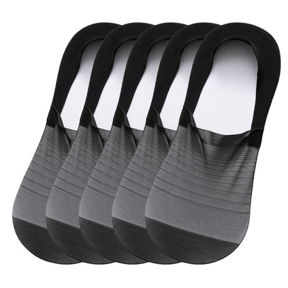 5 Pairs Ice Silk No-Show Socks Set（50% OFF)