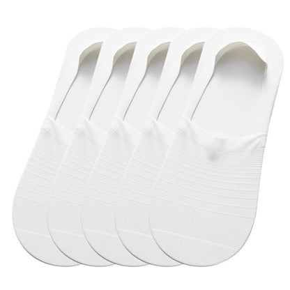 5 Pairs Ice Silk No-Show Socks Set（50% OFF)