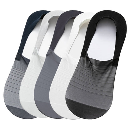5 Pairs Ice Silk No-Show Socks Set（50% OFF)