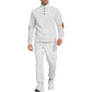 Casual Jacquard Stand Collar Top and Elastic Cuff Pants（50% OFF）