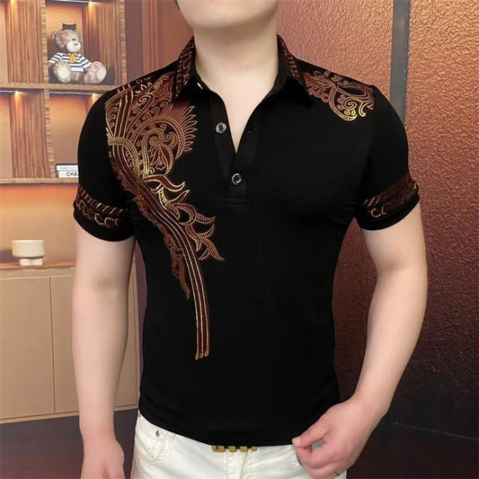 Men's Fashion Lapel 3-Button T-Shirt（50% OFF）