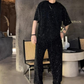 Men’s Short Sleeve Top & Wide Leg Pants 2-Piece Set (50% OFF)