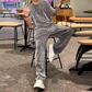 Men’s Short Sleeve Top & Wide Leg Pants 2-Piece Set (50% OFF)
