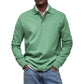Solid Turn-down Collar Shirt With Long Sleeves（50% OFF）
