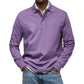 Solid Turn-down Collar Shirt With Long Sleeves（50% OFF）
