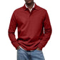 Solid Turn-down Collar Shirt With Long Sleeves（50% OFF）