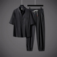 Men’s Cool V-Neck Top & Jogger Pants Set