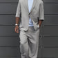 Modern Minimalist Short Sleeve Blazer & Pants Set
