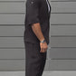 Modern Minimalist Short Sleeve Blazer & Pants Set
