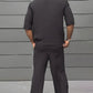 Modern Minimalist Short Sleeve Blazer & Pants Set