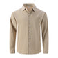 Men's Button Down Long Sleeve Linen Shirts (50% OFF)