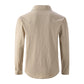 Men's Button Down Long Sleeve Linen Shirts (50% OFF)