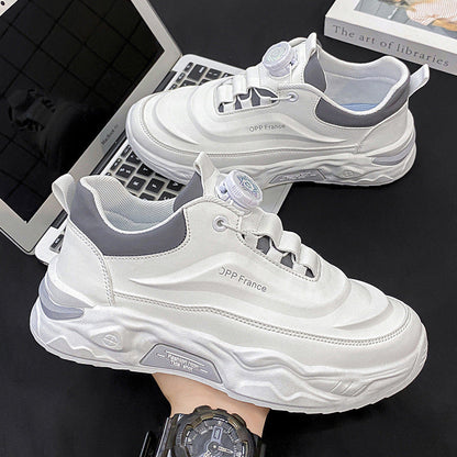 Men's Stylish Lightweight PU Leather Sneakers